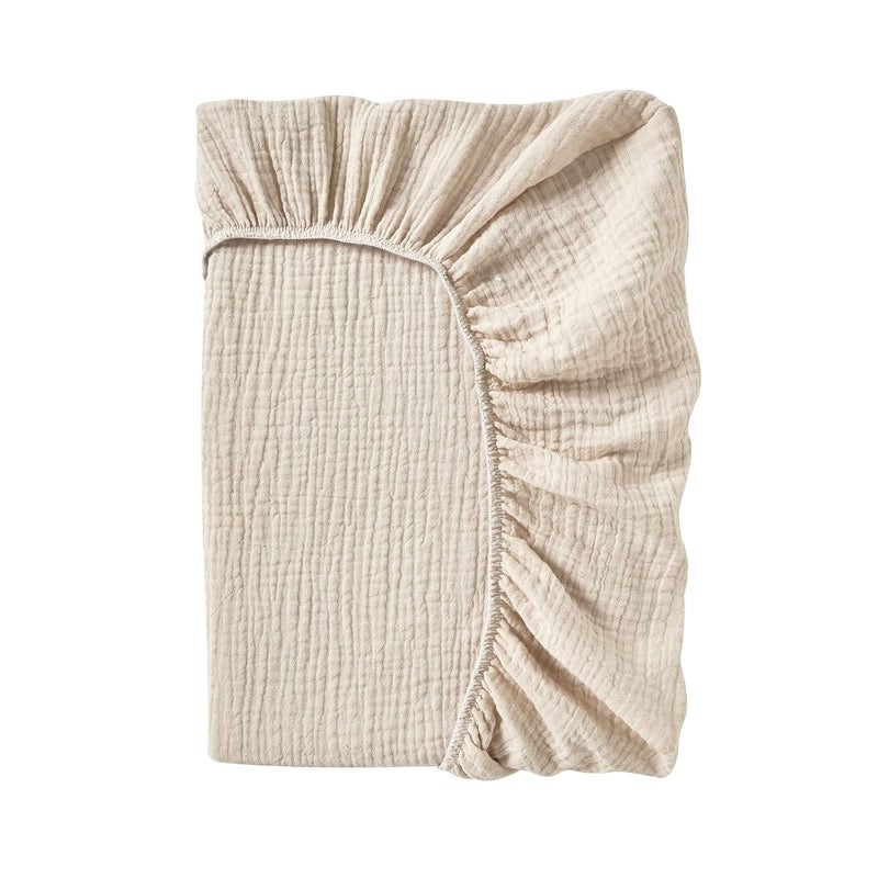 DONOMILO Muslin Changing Pad Cover,Ultra Soft Breathable Diaper Changing Table Cover for Baby Boys Girls,Neutral Fitted Changing Pad Sheets - Image 2